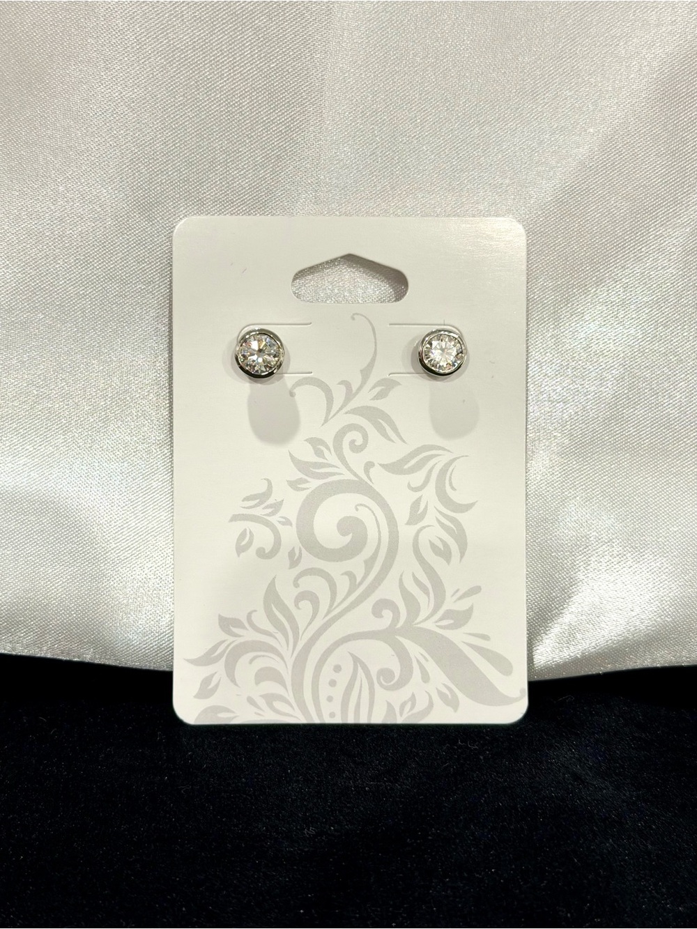Moissanite 2ctw Sterling Silver Stud Earrings